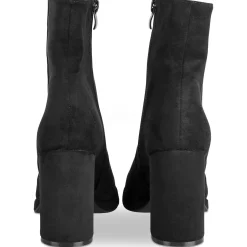 Bottines NOIR Femme Motif Uni Fermeture éclair