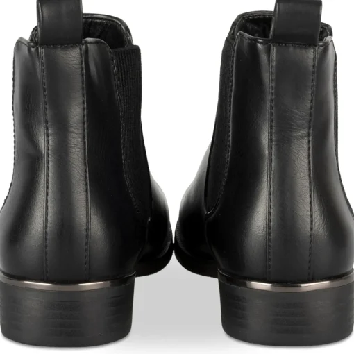 Bottines NOIR Femme Motif Uni A Enfiler
