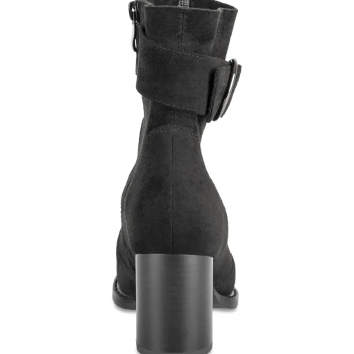 Bottines NOIR Femme Motif Uni Fermeture éclair