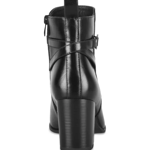 Bottines NOIR Femme Motif Uni Fermeture éclair