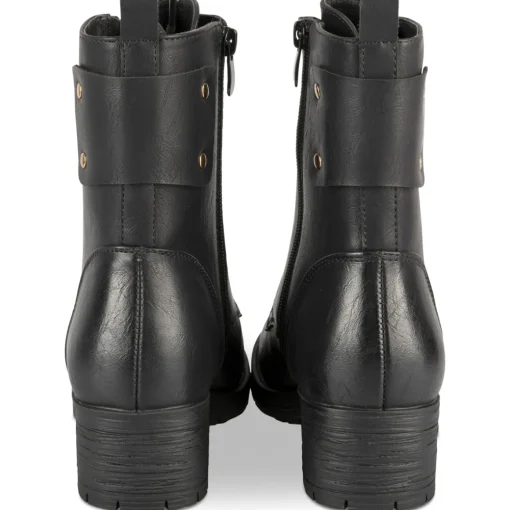 Bottines NOIR Femme Motif Uni A Enfiler