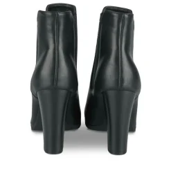 Bottines NOIR Femme Motif Uni Elastique