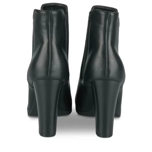 Bottines NOIR Femme Motif Uni Elastique