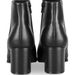 Bottines NOIR Femme Motif Uni Fermeture éclair