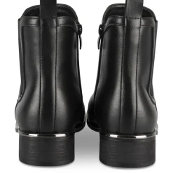 Bottines NOIR Femme Motif Uni Elastique