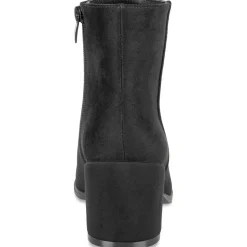 Bottines NOIR Femme Motif Uni Fermeture éclair