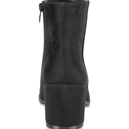 Bottines NOIR Femme Motif Uni Fermeture éclair