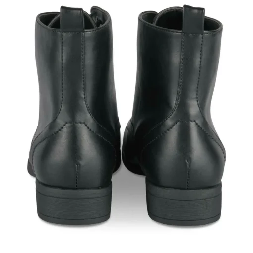 Bottines NOIR Femme Motif Uni Lacets