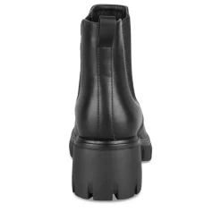Bottines NOIR Femme Motif Uni Elastique