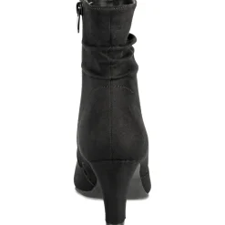 Bottines NOIR Femme Motif Uni Fermeture éclair