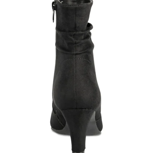 Bottines NOIR Femme Motif Uni Fermeture éclair