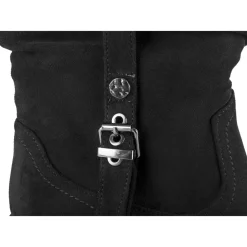 Bottines NOIR Femme Motif Uni A Enfiler