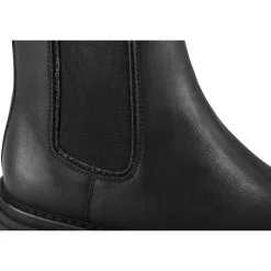 Bottines NOIR Femme Motif Uni A Enfiler