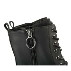 Bottines NOIR Femme Motif Uni Fermeture éclair