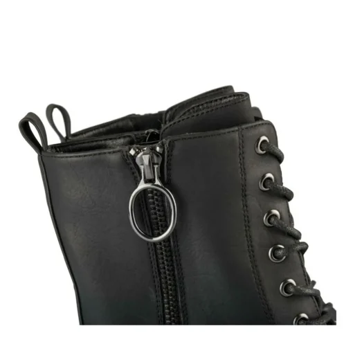 Bottines NOIR Femme Motif Uni Fermeture éclair