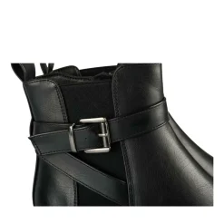 Bottines NOIR Femme Motif Uni Fermeture éclair