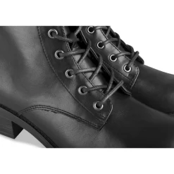Bottines NOIR Femme Motif Uni Fermeture éclair