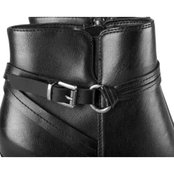 Bottines NOIR Femme Motif Uni Fermeture éclair