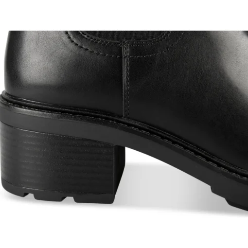 Bottines NOIR Femme Motif Uni Fermeture éclair