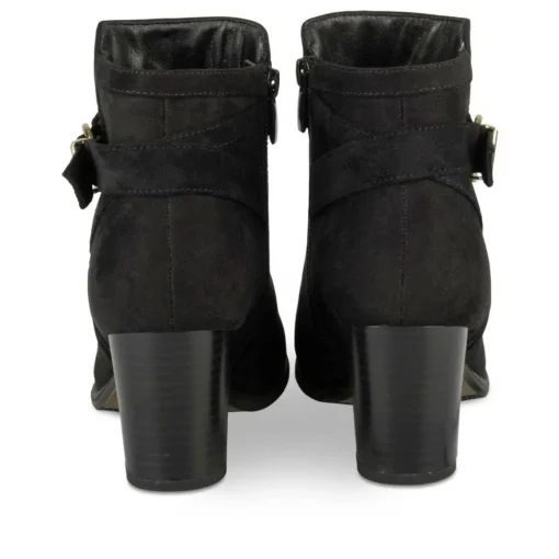 Bottines NOIR Femme Motif Uni Fermeture éclair