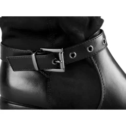 Bottines NOIR Femme Motif Uni Fermeture éclair