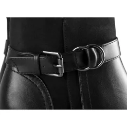 Bottines NOIR Femme Motif Uni Fermeture éclair