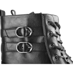 Bottines NOIR Femme Motif Uni Fermeture éclair