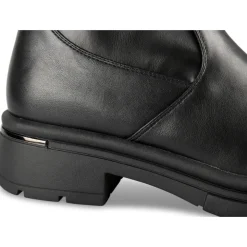 Bottines NOIR Femme Motif Uni Fermeture éclair
