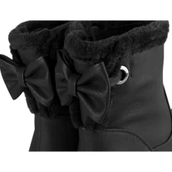 Bottines NOIR Femme Motif Uni Fermeture éclair