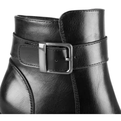 Bottines NOIR Femme Motif Uni Fermeture éclair