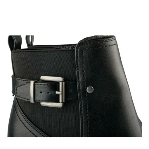 Bottines NOIR Femme Motif Uni Fermeture éclair