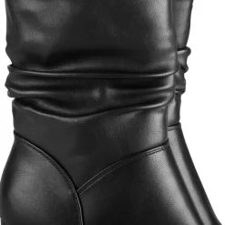 Bottines NOIR Femme Motif Uni Fermeture éclair