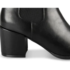 Bottines NOIR Femme Motif Uni Fermeture éclair