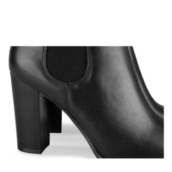 Bottines NOIR Femme Motif Uni Elastique