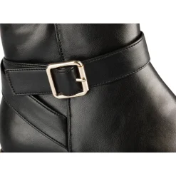 Bottines NOIR Femme Motif Uni Fermeture éclair