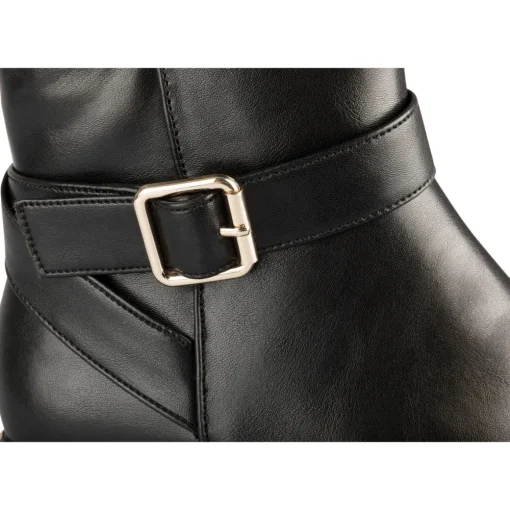 Bottines NOIR Femme Motif Uni Fermeture éclair