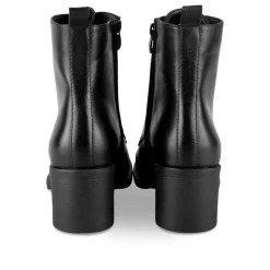 Bottines NOIR Femme Motif Uni Lacets