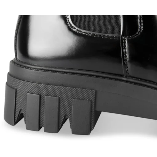 Bottines NOIR Femme Motif Uni A Enfiler