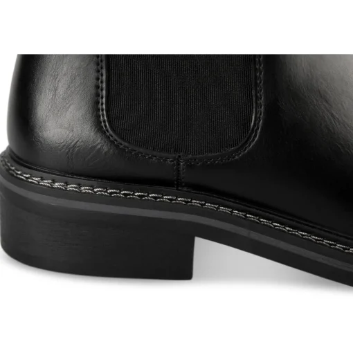 Bottines NOIR Femme Motif Uni Elastique