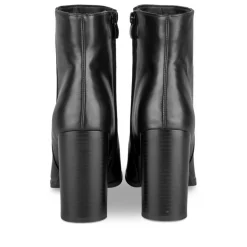 Bottines NOIR Femme Motif Uni Fermeture éclair