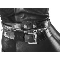 Bottines NOIR Femme Motif Clouté Fermeture éclair
