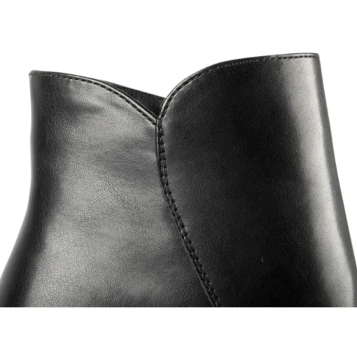 Bottines NOIR Femme Motif Uni A Enfiler