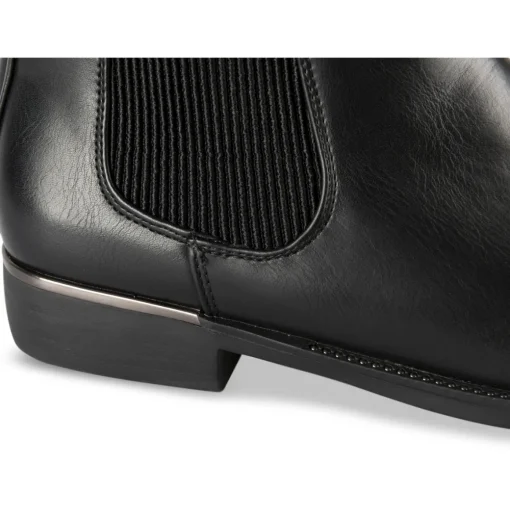 Bottines NOIR Femme Motif Uni A Enfiler
