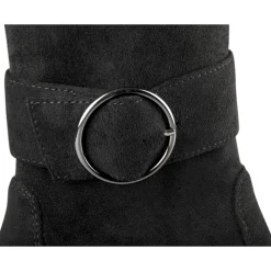 Bottines NOIR Femme Motif Uni Fermeture éclair