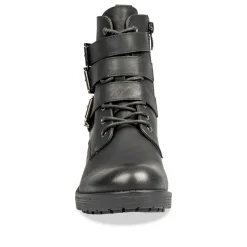 Bottines NOIR Femme Motif Uni Fermeture éclair
