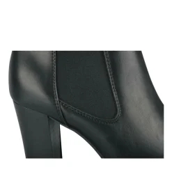 Bottines NOIR Femme Motif Uni Elastique