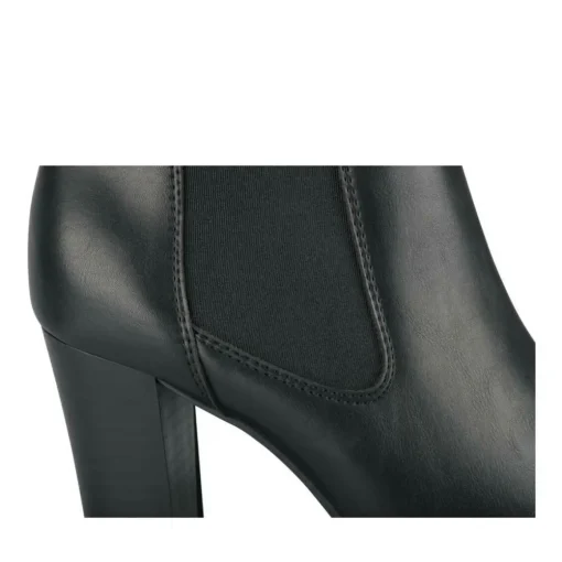 Bottines NOIR Femme Motif Uni Elastique