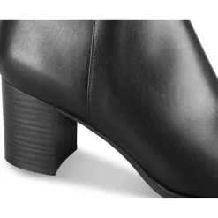 Bottines NOIR Femme Motif Uni Fermeture éclair