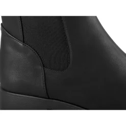 Bottines NOIR Femme Motif Uni Fermeture éclair