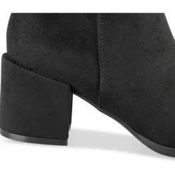 Bottines NOIR Femme Motif Uni Fermeture éclair